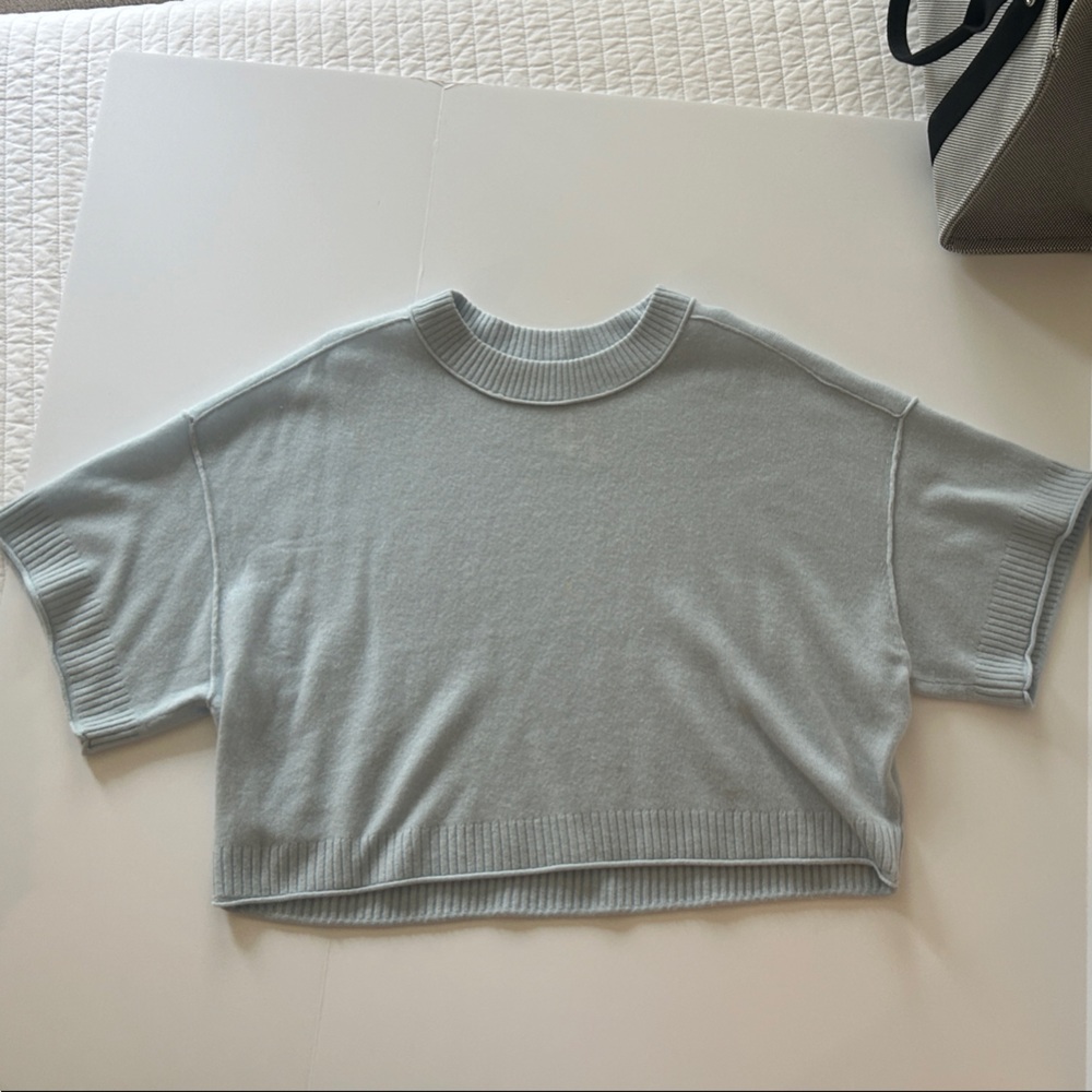 Anthropologie Cashmere Light Blue Goldie Sweater